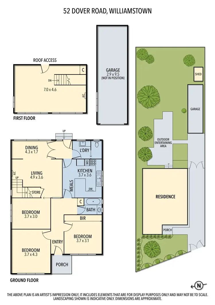 Floorplan of Homely house listing, 52 Dover Road, Williamstown VIC 3016
