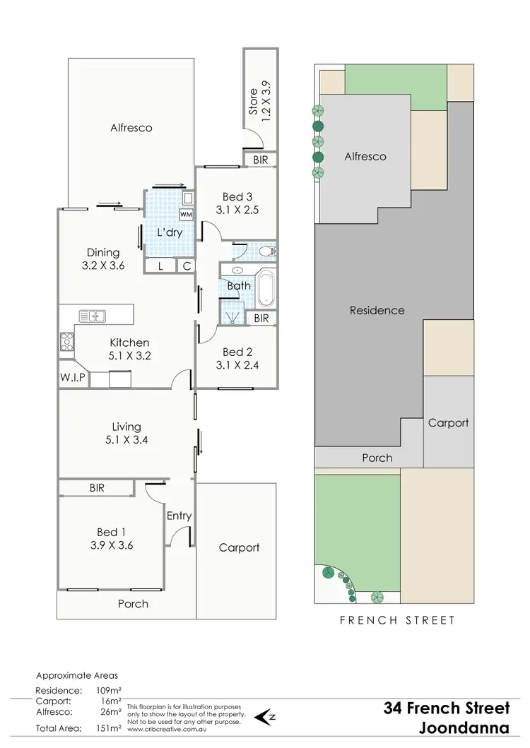 Floorplan of Homely house listing, 34 French Street, Joondanna WA 6060