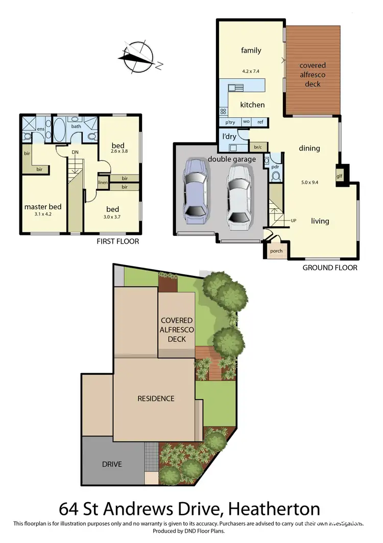 Floorplan of Homely house listing, 64 St Andrews Drive, Heatherton VIC 3202