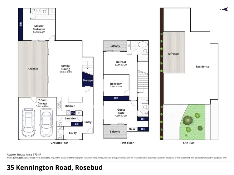 Floorplan of Homely house listing, 35 Kennington Road, Rosebud VIC 3939