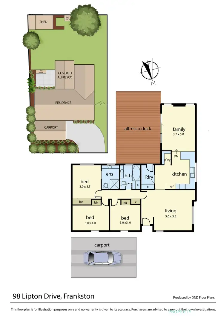 Floorplan of Homely house listing, 98 Lipton Drive, Frankston VIC 3199