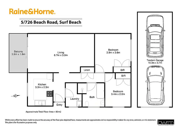 Floorplan of Homely unit listing, 5/726 Beach Road, Surf Beach NSW 2536