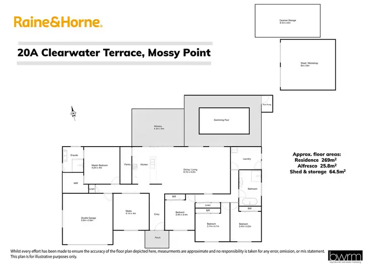 Floorplan of Homely house listing, 20A Clearwater Terrace, Mossy Point NSW 2537