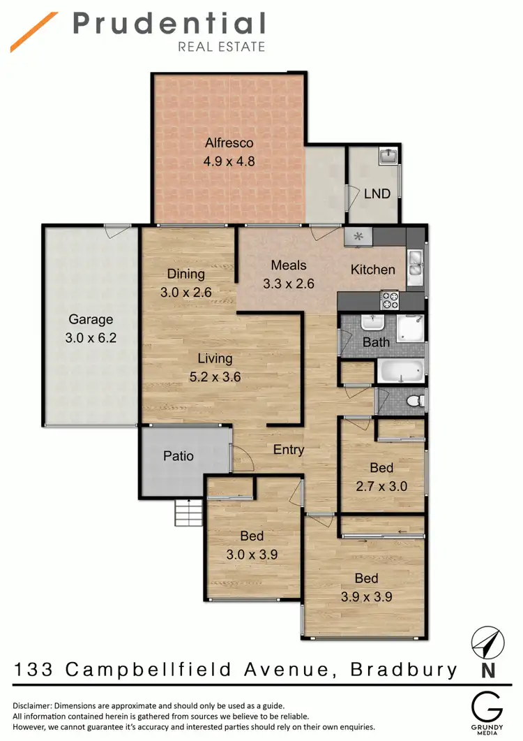 Floorplan of Homely house listing, 133 Campbellfield Avenue, Bradbury NSW 2560