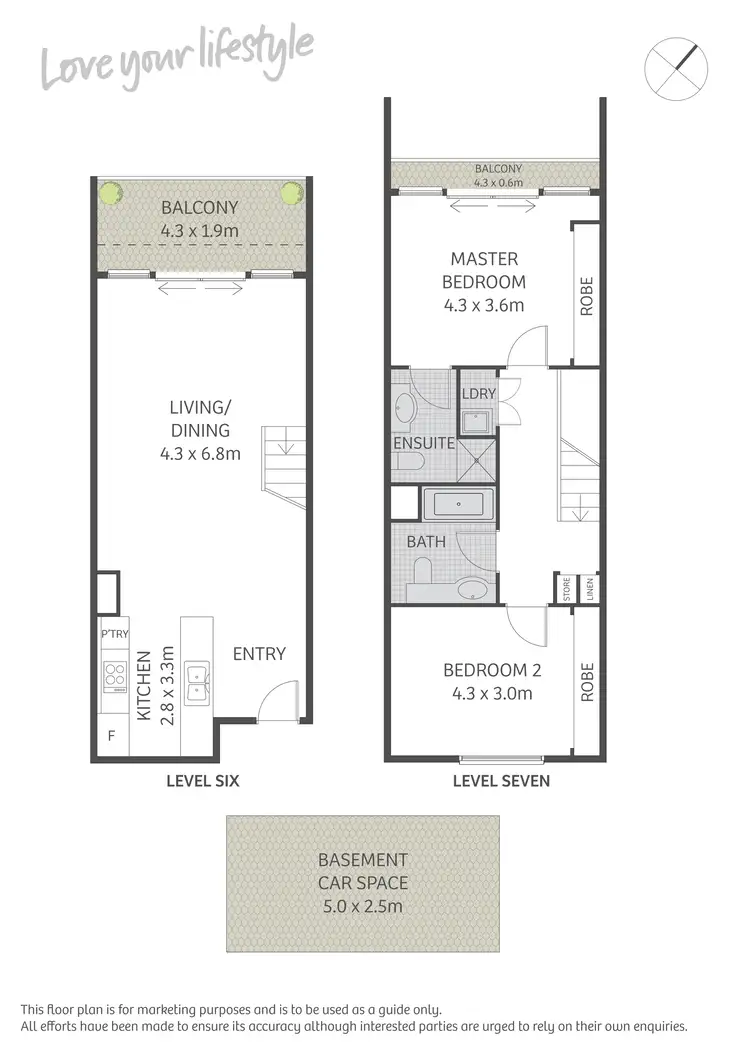 Floorplan of Homely apartment listing, 93/2 Levy Walk, Zetland NSW 2017