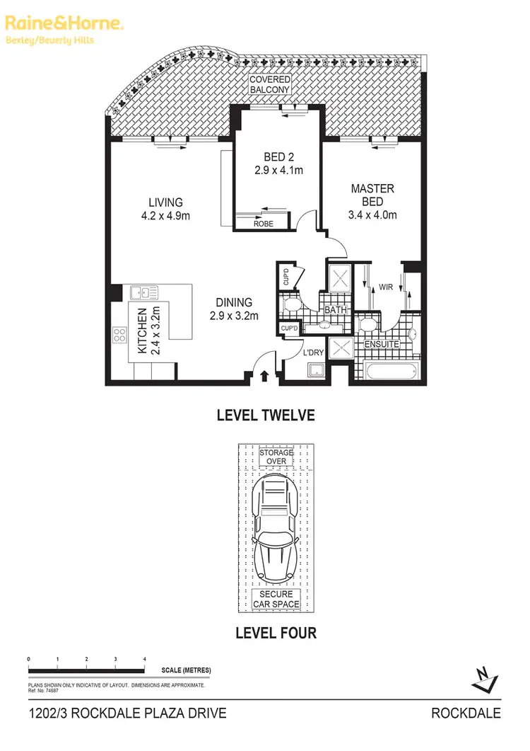 Floorplan of Homely apartment listing, 1202/3 Rockdale Plaza Drive, Rockdale NSW 2216