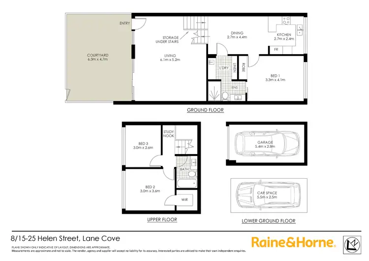 Floorplan of Homely townhouse listing, 8/15 Helen Street, Lane Cove NSW 2066