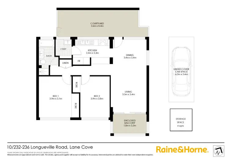 Floorplan of Homely apartment listing, 10/232 Longueville Road, Lane Cove NSW 2066