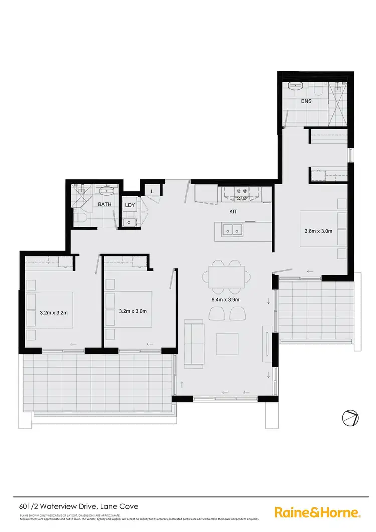 Floorplan of Homely apartment listing, 601/2 Waterview Drive, Lane Cove NSW 2066