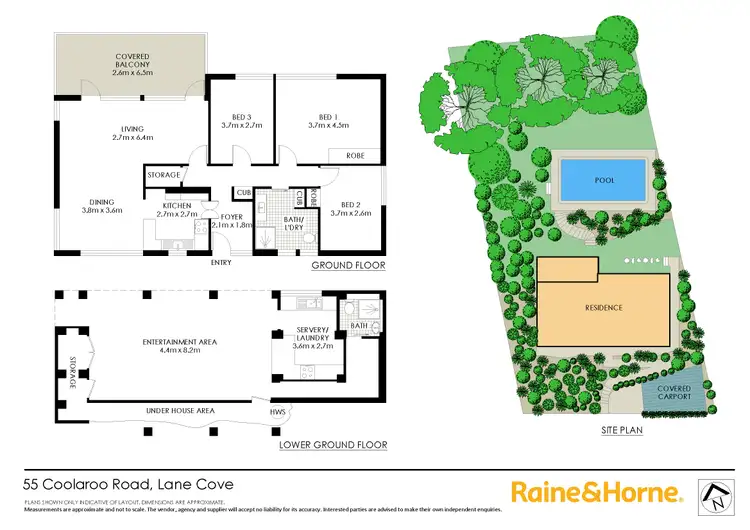 Floorplan of Homely house listing, 55 Coolaroo Road, Lane Cove NSW 2066