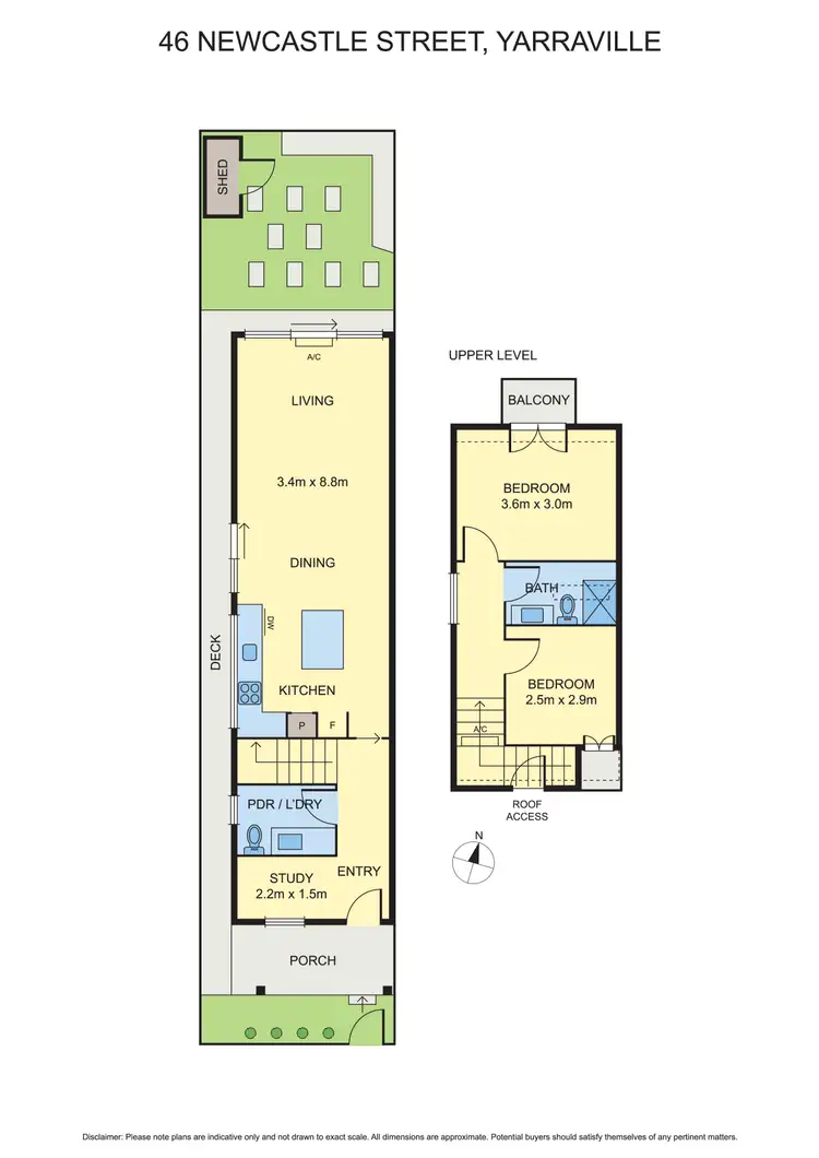 Floorplan of Homely house listing, 46 Newcastle Street, Yarraville VIC 3013