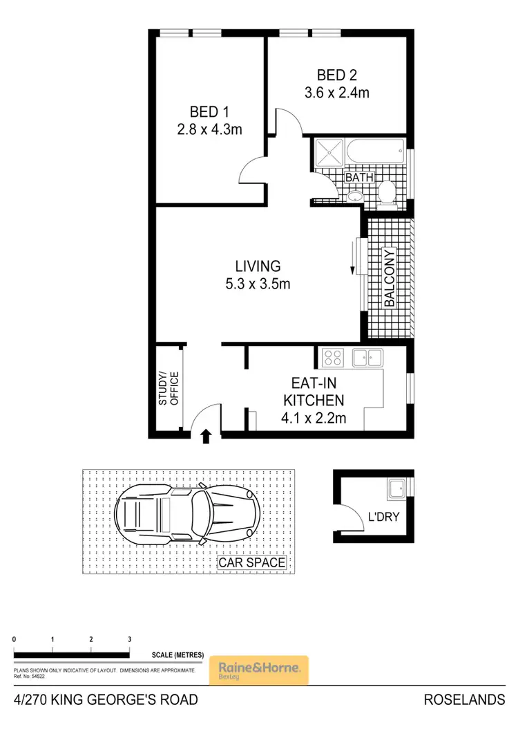 Floorplan of Homely unit listing, 4/270-272 King Georges Road, Roselands NSW 2196
