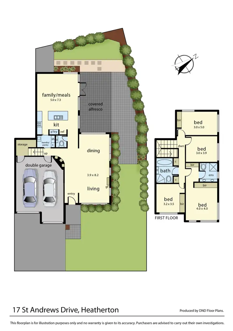 Floorplan of Homely house listing, 17 St Andrews Drive, Heatherton VIC 3202