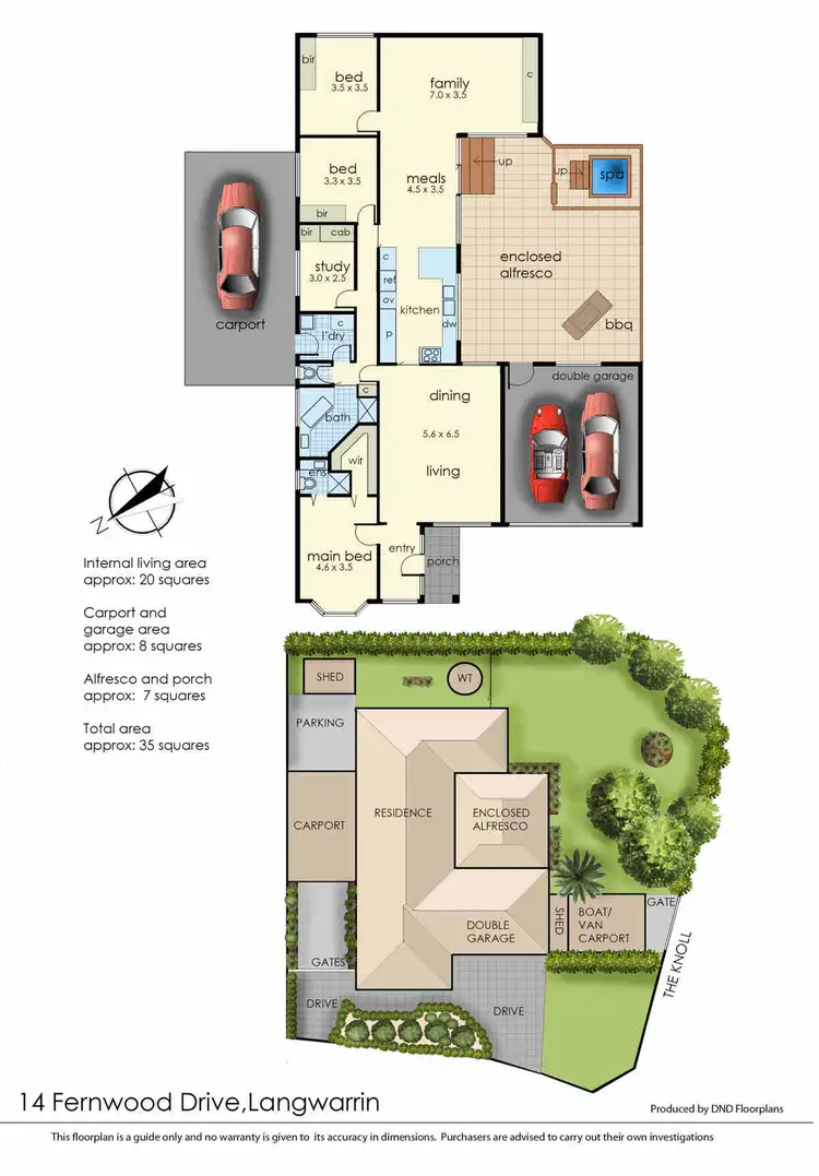 Floorplan of Homely house listing, 14 Fernwood Drive, Langwarrin VIC 3910