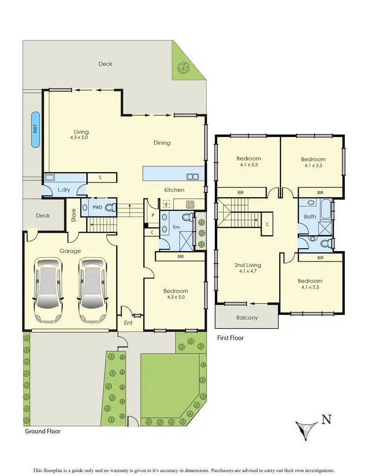 Floorplan of Homely townhouse listing, 21A Rennison Street, Parkdale VIC 3195