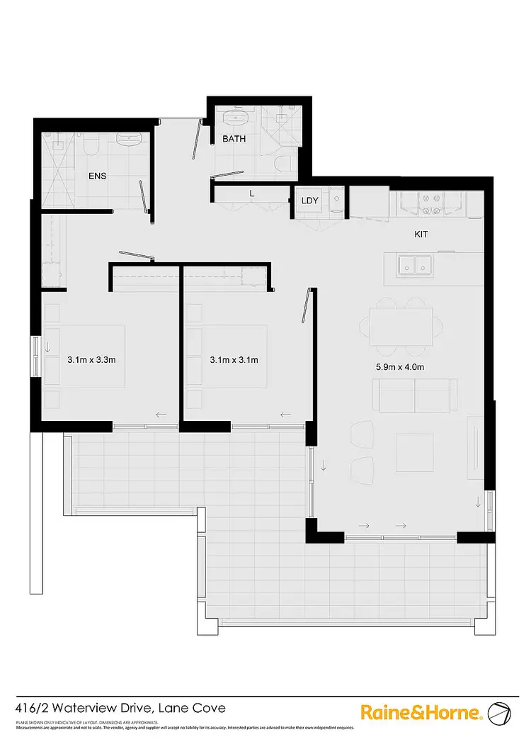 Floorplan of Homely apartment listing, 416/2 Waterview Drive, Lane Cove NSW 2066