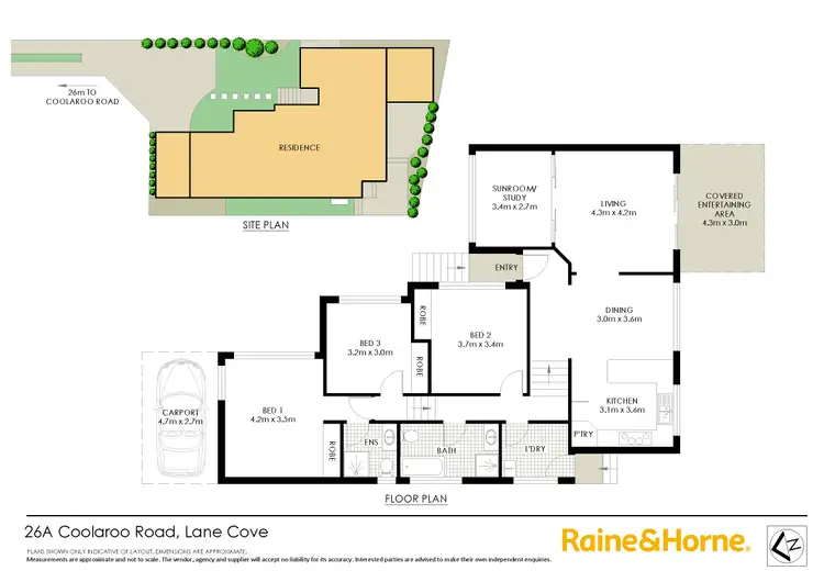 Floorplan of Homely house listing, 26A Coolaroo Road, Lane Cove NSW 2066