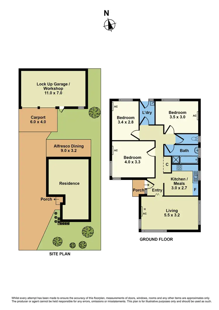 Floorplan of Homely house listing, 10 Spear Court, Altona VIC 3018