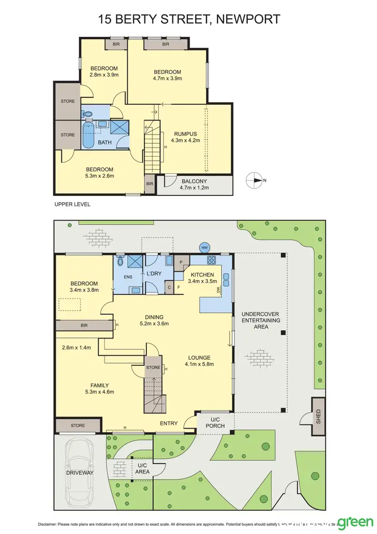 Floorplan of Homely house listing, 15 Berty Street, Newport VIC 3015