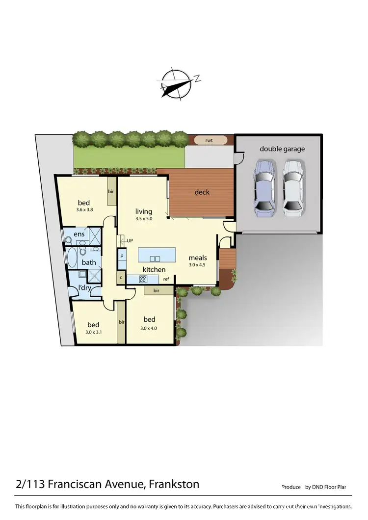 Floorplan of Homely unit listing, 2/113 Franciscan Avenue, Frankston VIC 3199