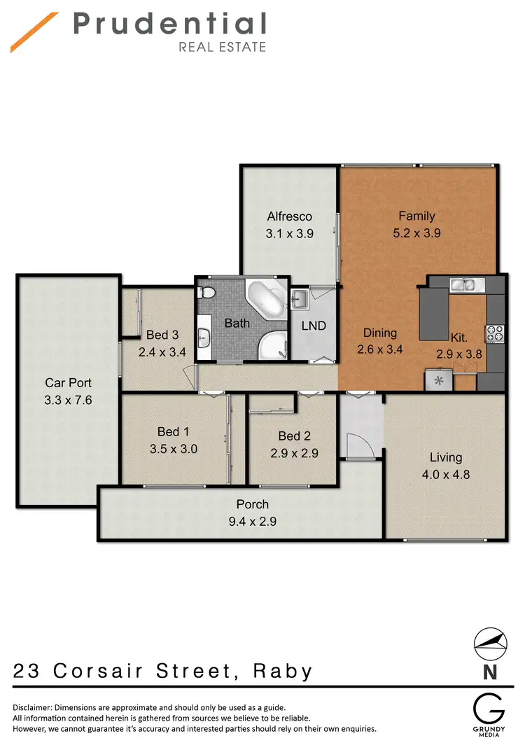 Floorplan of Homely house listing, 23 Corsair Street, Raby NSW 2566