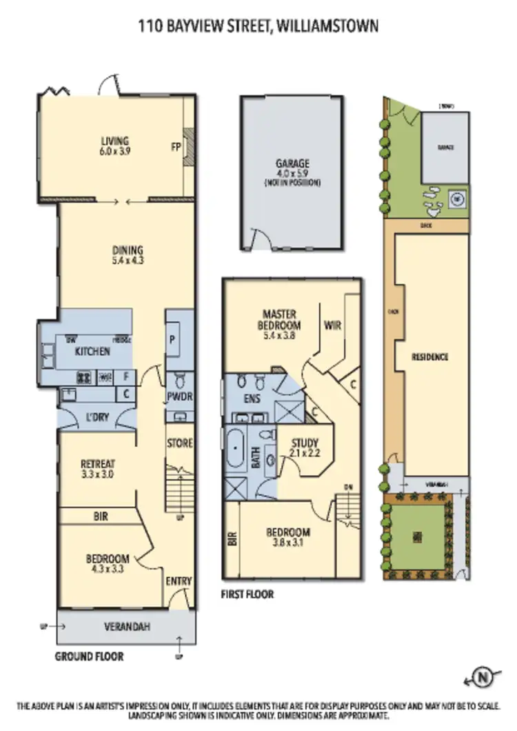 Floorplan of Homely house listing, 110 Bayview Street, Williamstown VIC 3016