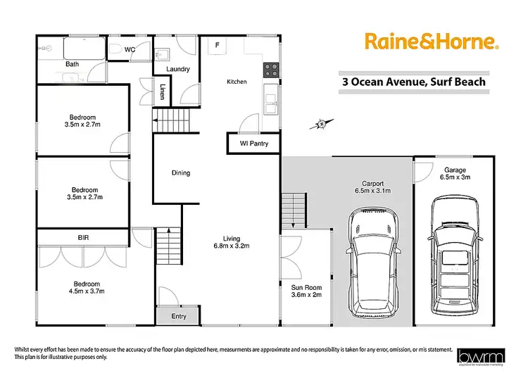 Floorplan of Homely house listing, 3 Ocean Avenue, Surf Beach NSW 2536