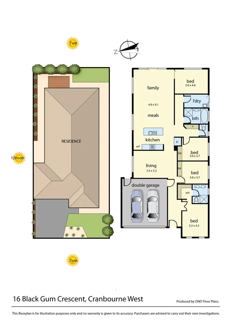 Floorplan of Homely house listing, 16 Black Gum Crescent, Cranbourne West VIC 3977