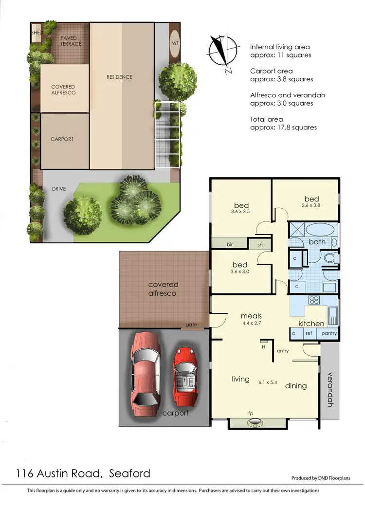 Floorplan of Homely unit listing, 116 Austin Road, Seaford VIC 3198