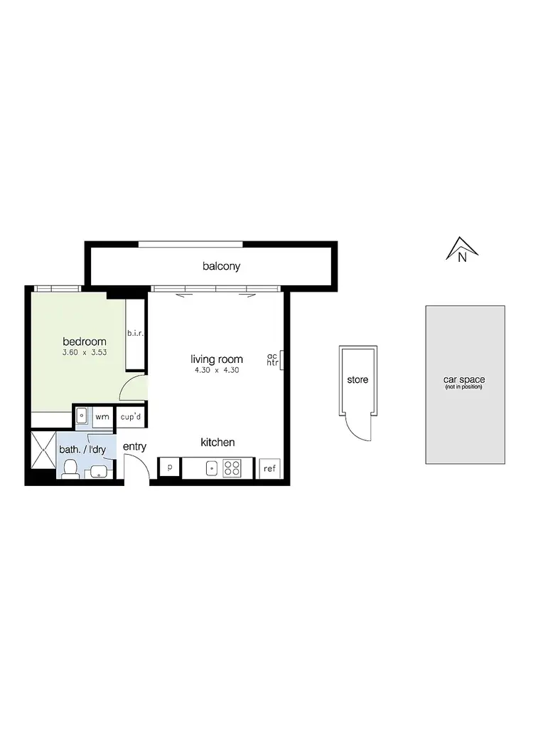 Floorplan of Homely unit listing, 210/9 Hewitt Avenue, Footscray VIC 3011