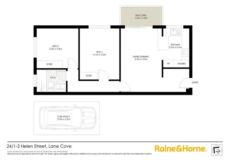 Floorplan of Homely apartment listing, 24/1 Helen Street, Lane Cove NSW 2066