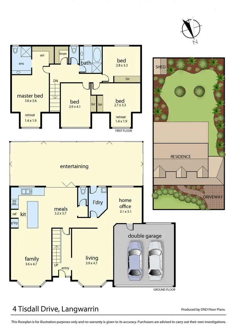 Floorplan of Homely house listing, 4 Tisdall Drive, Langwarrin VIC 3910