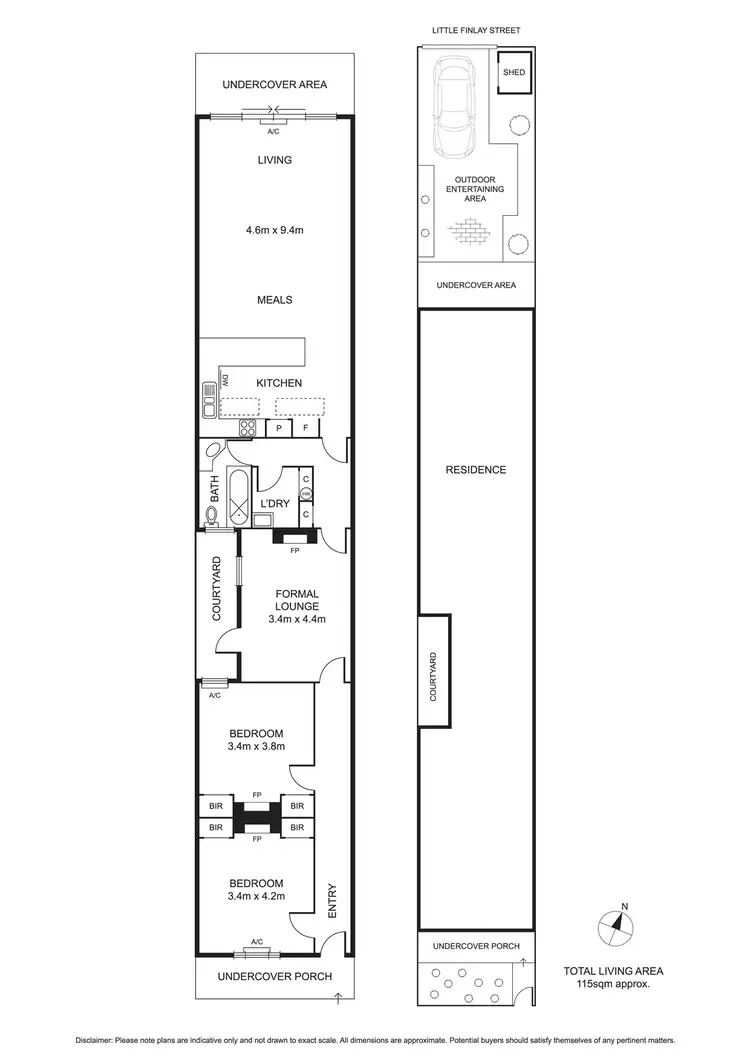Floorplan of Homely house listing, 8 Merton Place, Albert Park VIC 3206