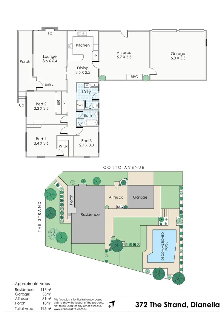 Floorplan of Homely house listing, 372 The Strand, Dianella WA 6059