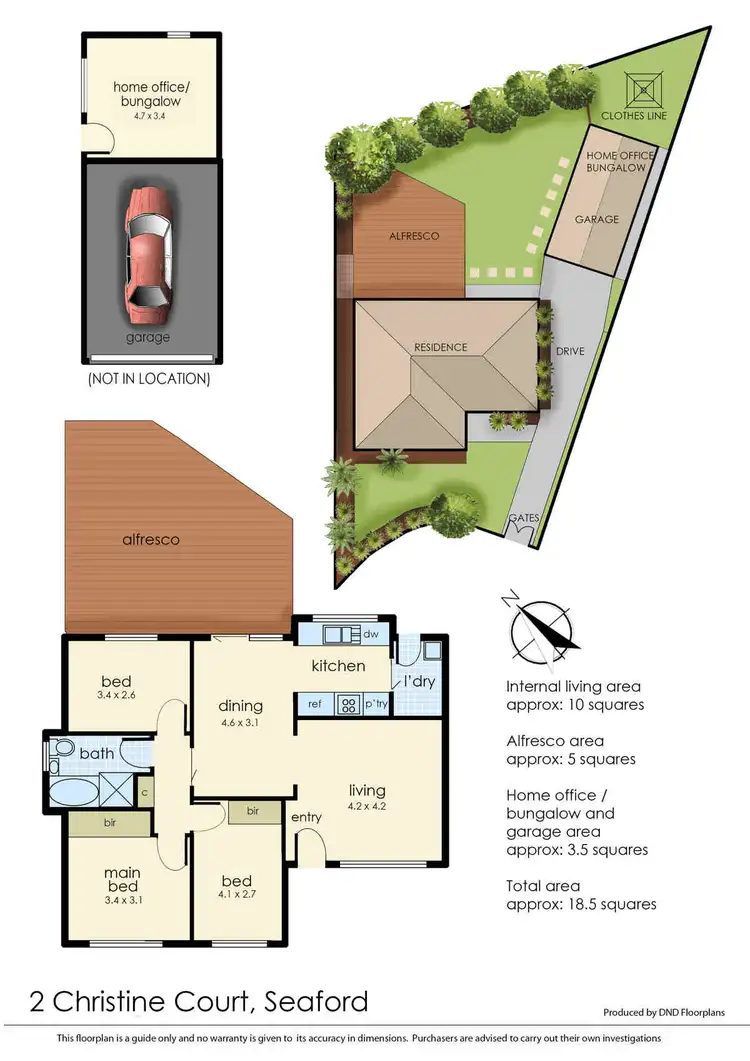 Floorplan of Homely house listing, 2 Christine Court, Seaford VIC 3198