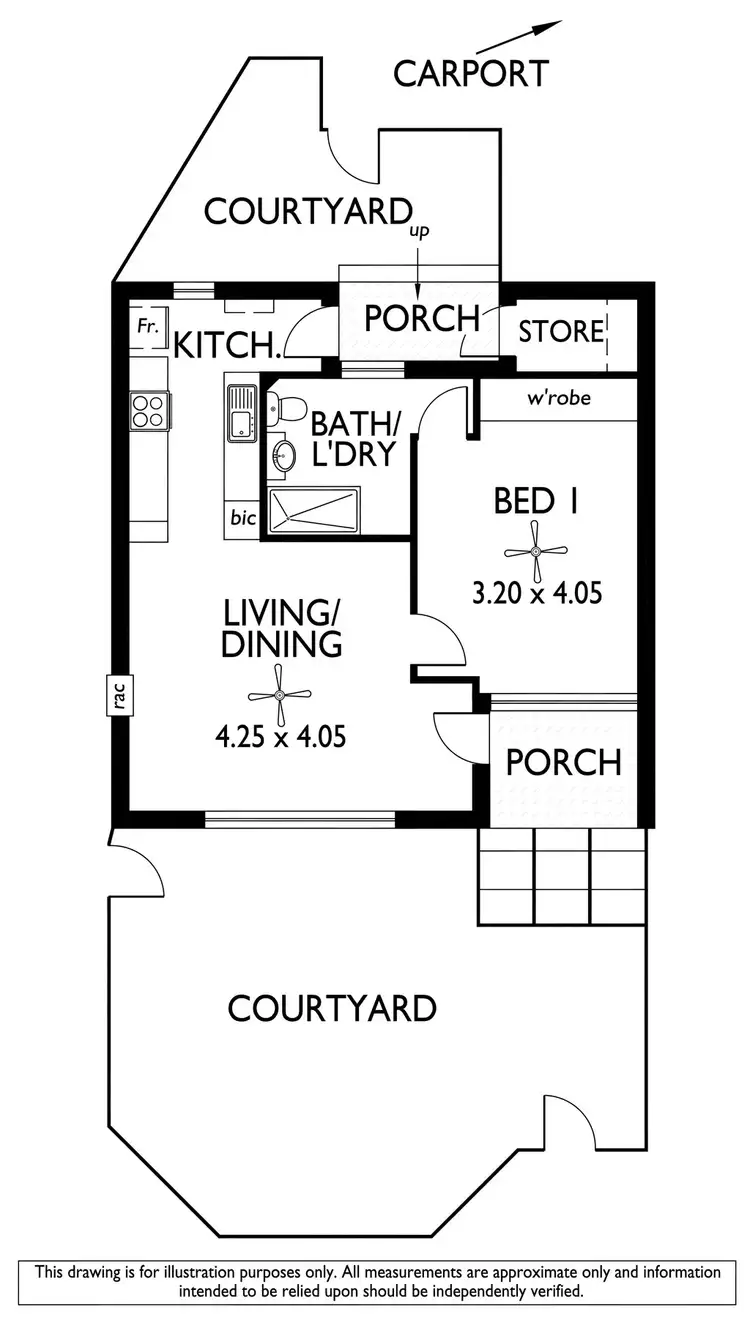 Floorplan of Homely unit listing, 1/26 Clifford Avenue, Kurralta Park SA 5037