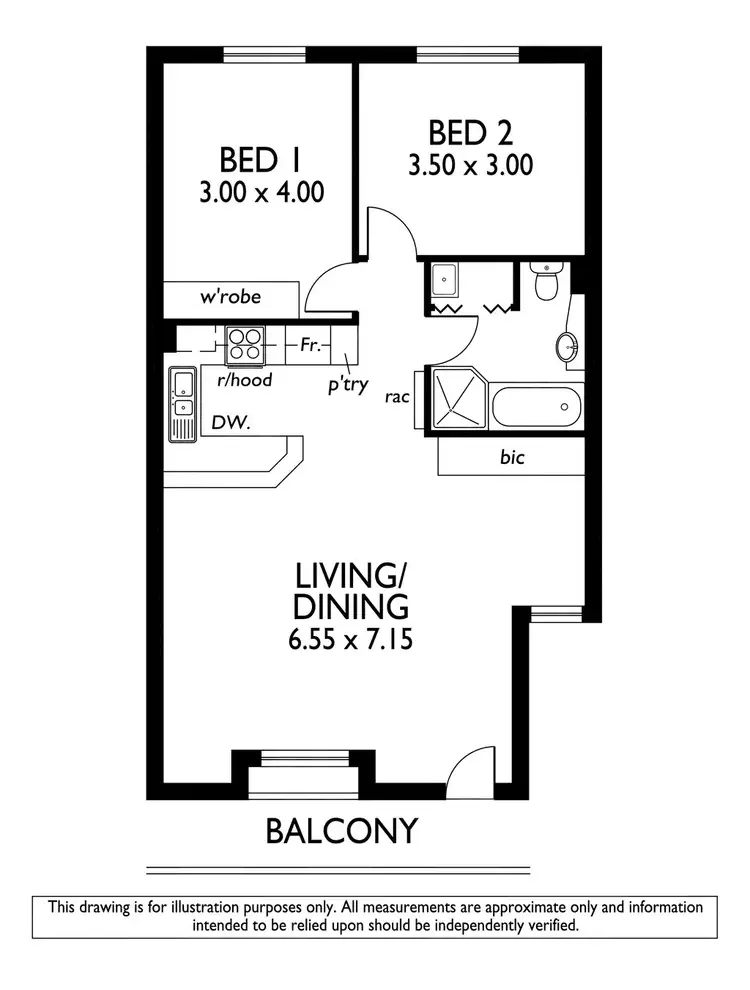 Floorplan of Homely apartment listing, 39/55 Melbourne Street, North Adelaide SA 5006
