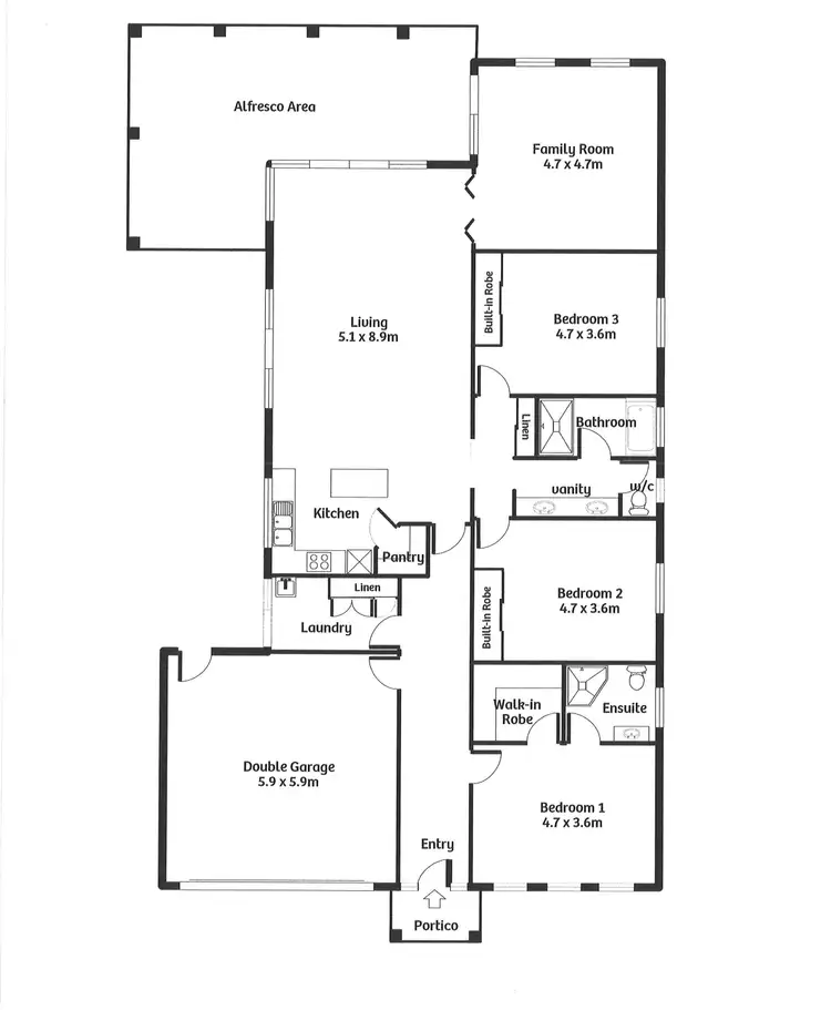 Floorplan of Homely house listing, 1 Carex Court, Murray Bridge SA 5253