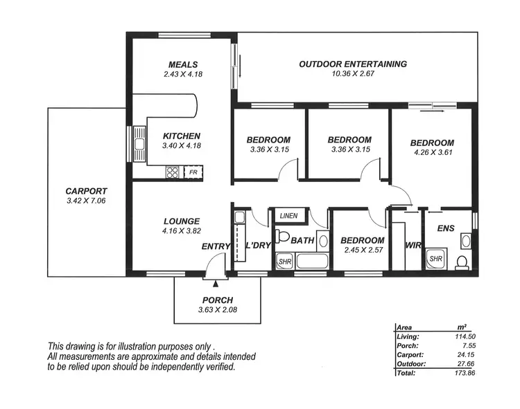Floorplan of Homely house listing, 5 Chaucer Terrace, Murray Bridge SA 5253