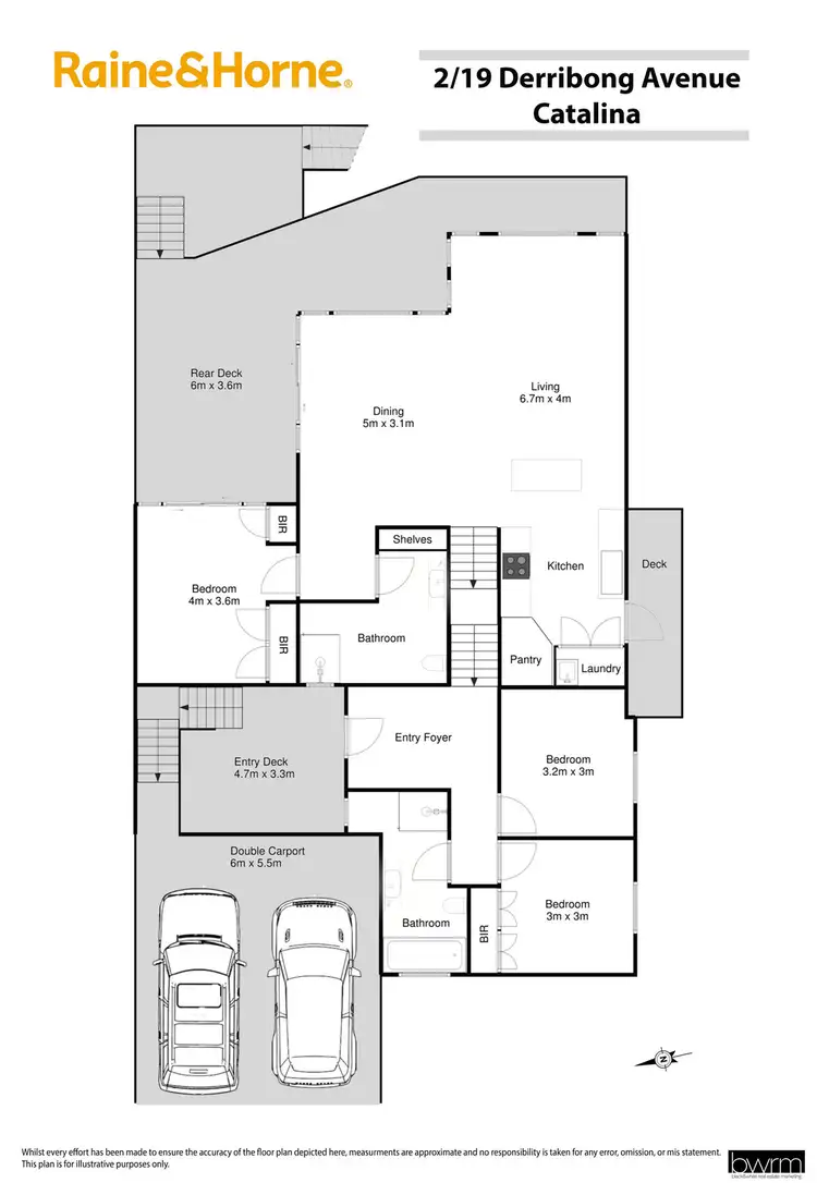 Floorplan of Homely unit listing, 2/19 Derribong Avenue, Catalina NSW 2536