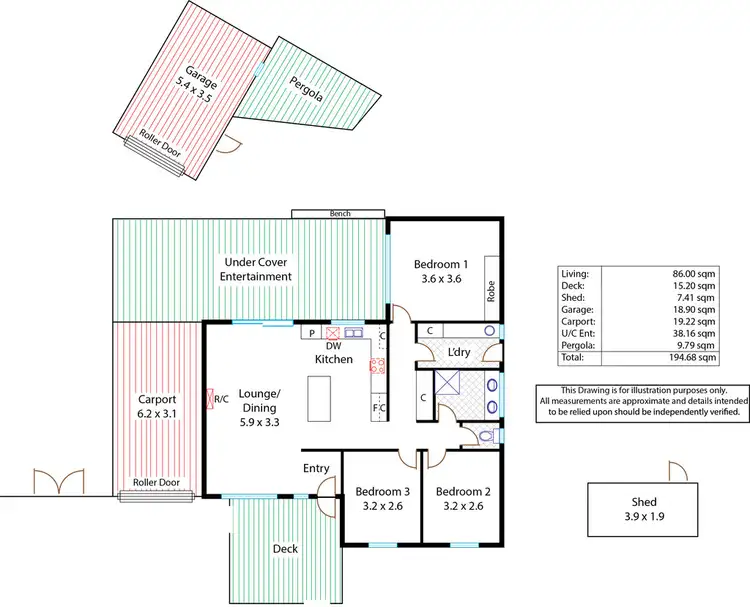 Floorplan of Homely house listing, 4 Massie Court, Brahma Lodge SA 5109