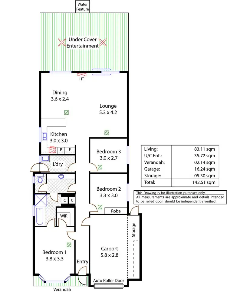 Floorplan of Homely house listing, 3 Schirripa Court, Salisbury Downs SA 5108