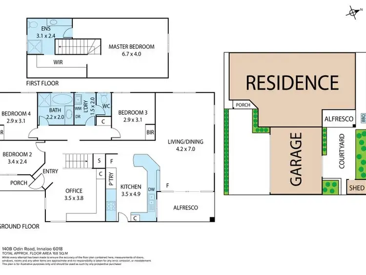 Floorplan of Homely house listing, 140B ODIN ROAD, Innaloo WA 6018