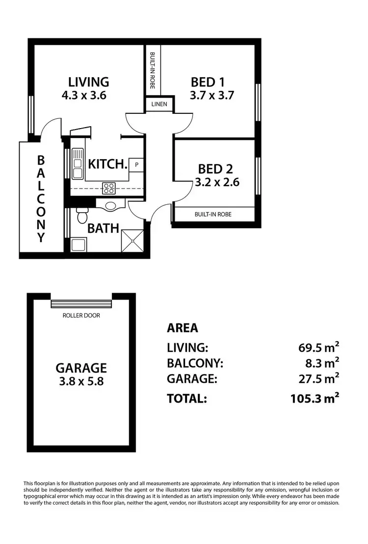 Floorplan of Homely unit listing, 21/515A Main North Road, Elizabeth SA 5112