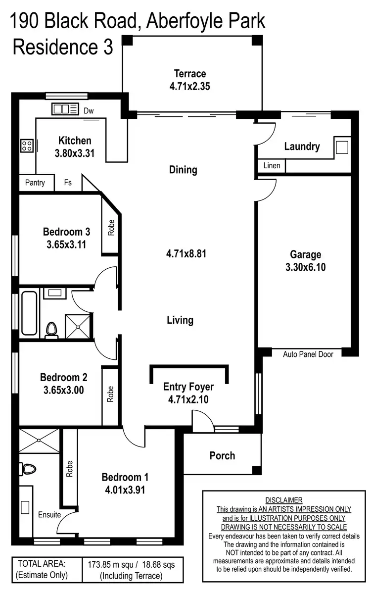Floorplan of Homely house listing, 190C Black Road, Aberfoyle Park SA 5159