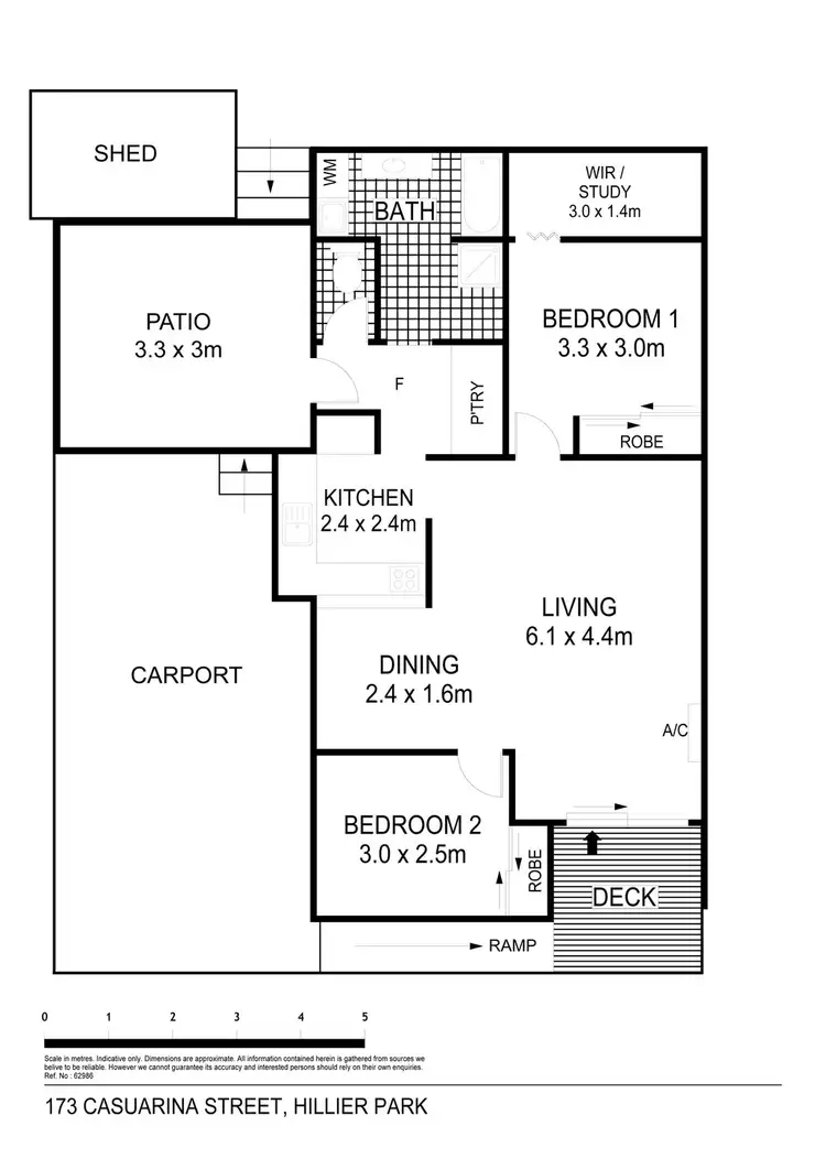 Floorplan of Homely house listing, 173/36 Hillier Road, Hillier SA 5116