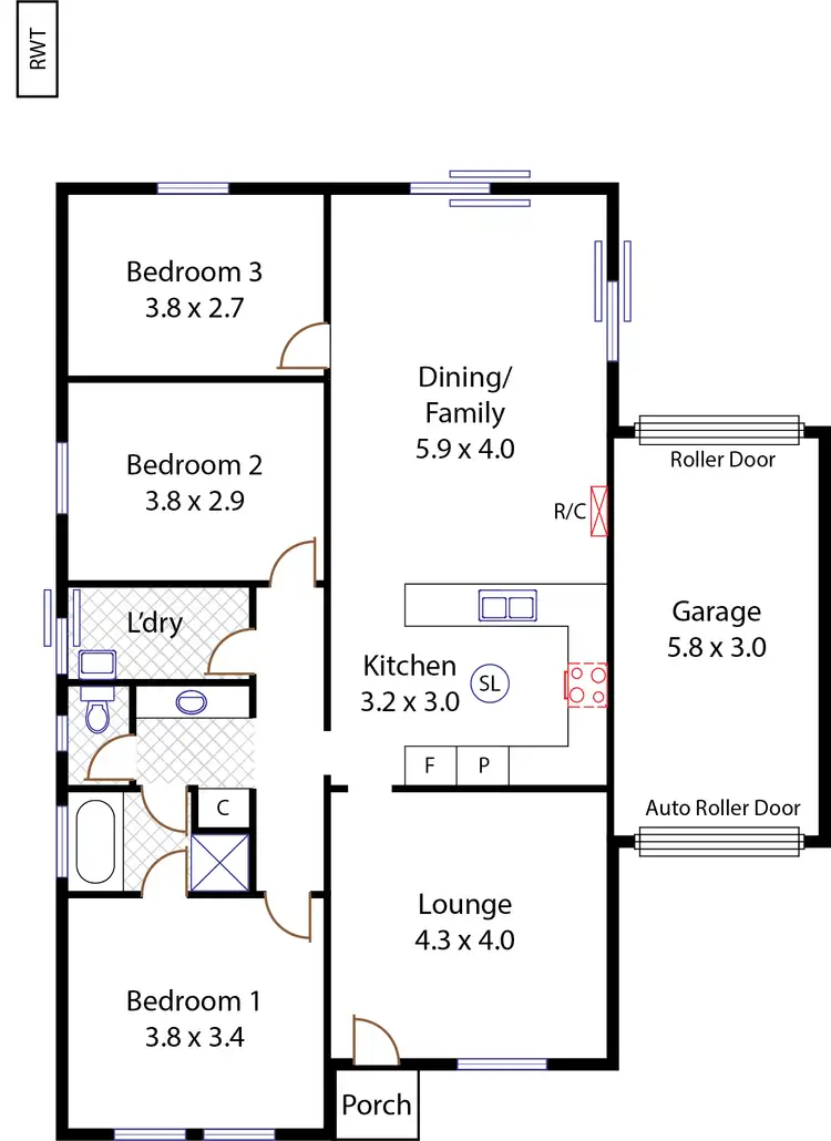 Floorplan of Homely house listing, 2/6 Julian Court, Paralowie SA 5108