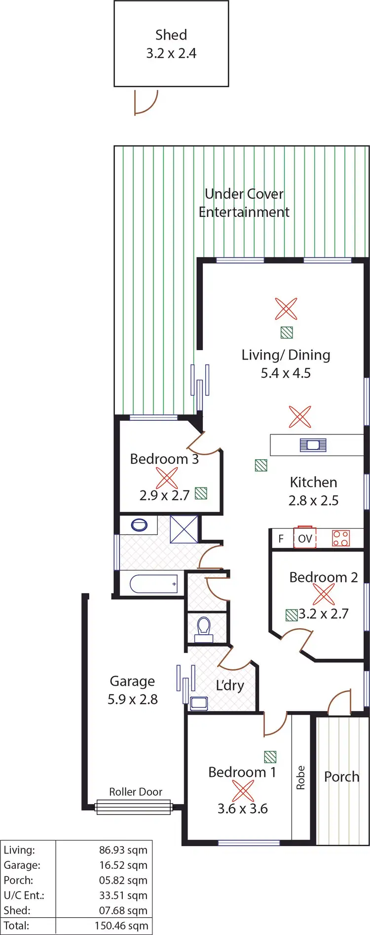 Floorplan of Homely house listing, 15 Crown Crescent, Paralowie SA 5108