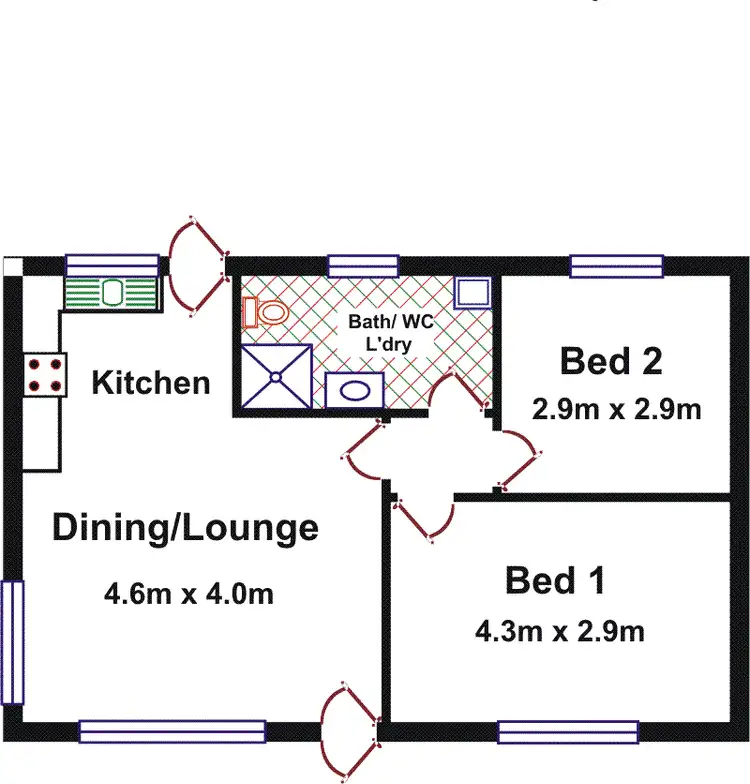 Floorplan of Homely unit listing, 5/9 Brian Street, Salisbury SA 5108