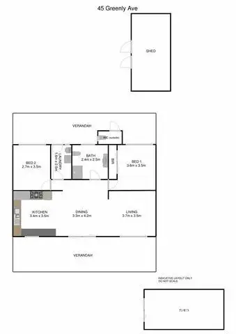 Floorplan of Homely house listing, 45 Greenly Avenue, Coffin Bay SA 5607